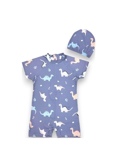 Lolliboomkids Erkek Çocuk Açık Füme Renk Dinozor Baskı Desen Kısa Kollu Tam Vücut Mayo Takımı Açık Füme Lolliboomkids Erkek Çocuk Açık Füme Renk Dinozor Baskı Desen Kısa Kollu Tam Vücut Mayo Takımı Açık Füme