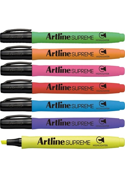 Artline Supreme Fosforlu Kalem 7 Renk Set
