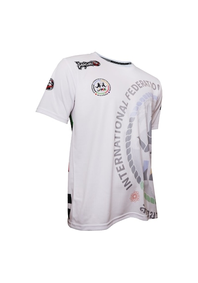 Dragondo Tx8591 Ifma Muaythai Tişört Ifma Dijital Basklı Muay Thai Tişört Beyaz