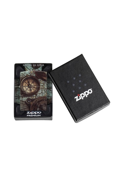 Zippo 49352 Compass Design Çakmak - 49916-100740