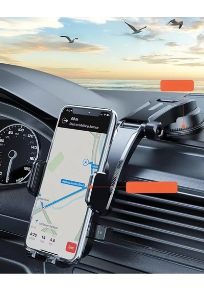 360 Dönebilen Araç Telefon Tutucu Hızlı Kilit Güçlü Tutuculuk Ltp-01 2 Mixed