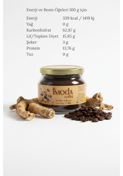 Hindiba Kahvesi 150 Gr Cam Kavanoz 60 Kullanımlık Granül Kahve, Yumuşak İçim Diğer