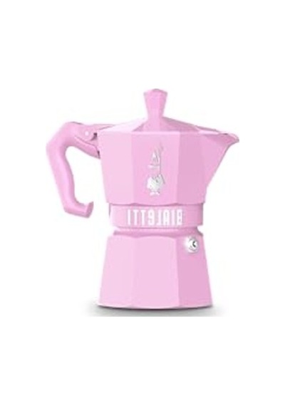 Ocak Üstü Espresso Pişirici, 130ml Kapasite, Pembe Renk
