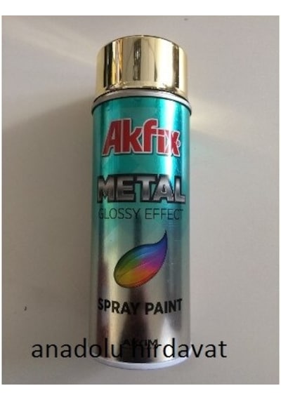 Akfix 400 Ml Sprey Boya Altın Gold Efekt Altın Krom Parlak Renk