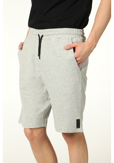 Defys Erkek Beli Lastikli Cepli Etiket Detaylı Regular Fit Şort Gri Melanj - 527880757 GRİ MELANJ Defys Erkek Beli Lastikli Cepli Etiket Detaylı Regular Fit Şort Gri Melanj - 527880757 GRİ MELANJ