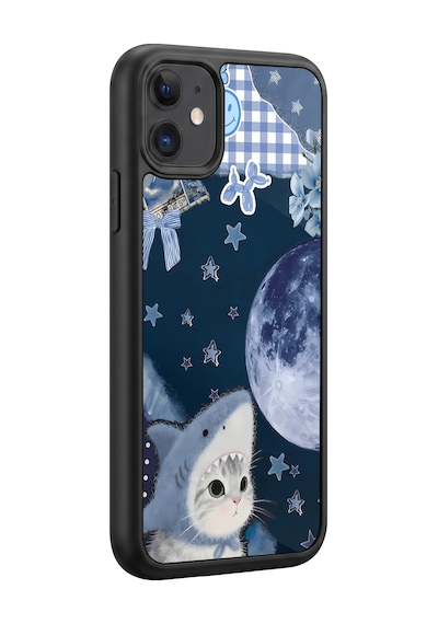 İphone 11 Uyumlu Maviköpekbalığı Desenli Kamera Korumalı Darbelere Dayanıklı Kılıf 1019-maviköpekbalığı-iphone11