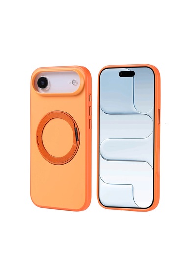 Apple Uyumlu iPad iPhone 17 Air Kılıf M-safe Şarj Özellikli Standlı Zore Proton Silikon Kapak