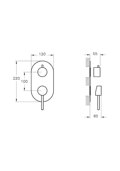 Artema A42865 Mınımax S Ankastre Banyo Bataryası Krom