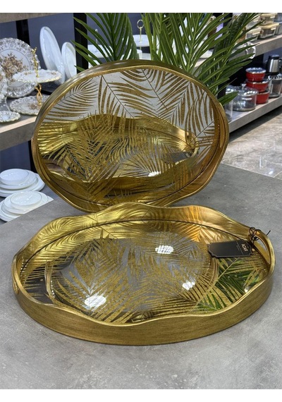 Poliüretan Lüx Acar 2 Li Aynalı Tepsi Oval V7 Diğer