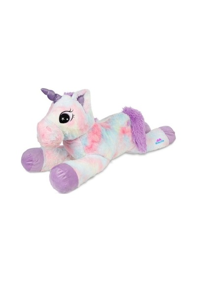 Peluş 60cm Yatan Boynuzlu At Halley 62429 Pembe - Beyaz