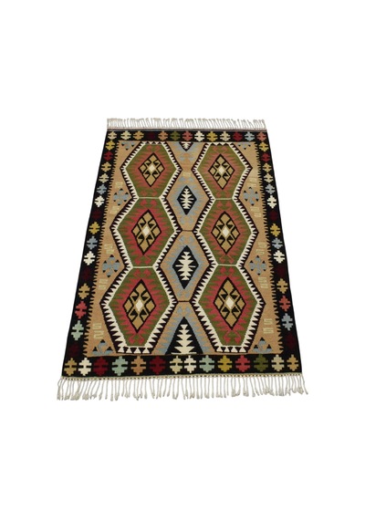 Zehra Abla Halı Yeni El Dokuma Şaheser Kula İzmir Yün Kilim 6377