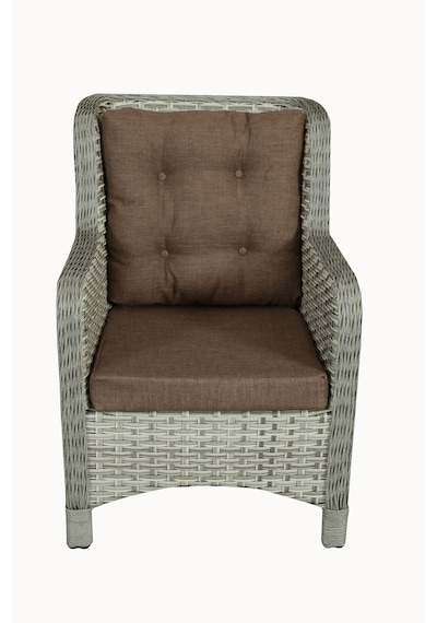 Ribamo Rattan Bahçe Mobilyası Lotus Ikili Takım - Gri Çok Renkli