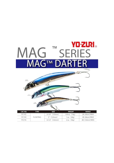 Yo-zuri Yo Zuri R 1216 Mag Darter ' F 165 Mm 6 1 2