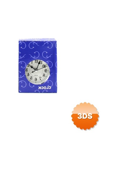 Yuvarlak Eskitme Metal Çalar Saat 8 Cm Vintage Kulaklı Model