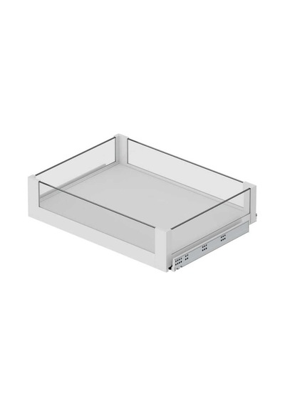 Starax Bağımsız Çift Açılım Gizli Raylı Frenli Çekmece Modül 40cm Beyaz S-2332-p-w