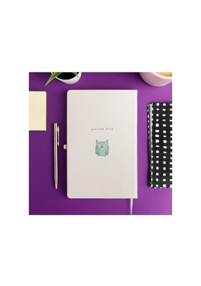Minimalist Çizgili Not Defteri - 13x21 Cm, 100 Yaprak 124-Pembe