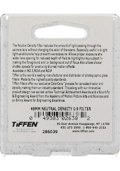 Tiffen Filtre 49 Mm Nötr Yoğunluk 0.9 Filtr