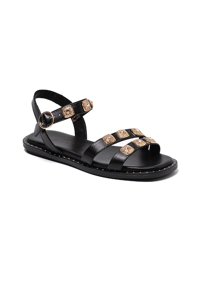 Nero Black Sandalet Kadın 72262-e6 Repo siyah