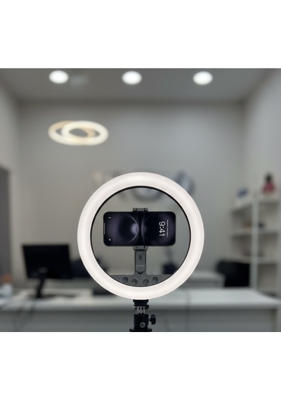 Apple Uyumlu iPhone  11 Pro Max  Np-l20s Profesyonel Ring Light Selfie Çubuğu Ve Tripod Seti