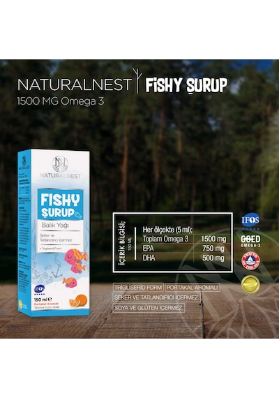 Natural Nest Fishy Balık Yağı Şurubu 150 Ml