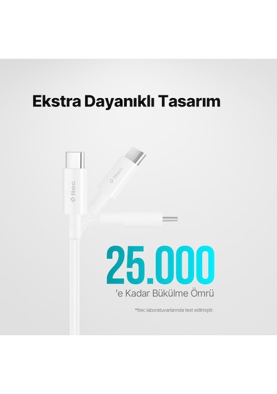 Samsung Apple Uyumlu iPhone 15 16 17 Şarj Kablosu Type C Kablo 150 Cm 100w Pd/qc Hızlı
