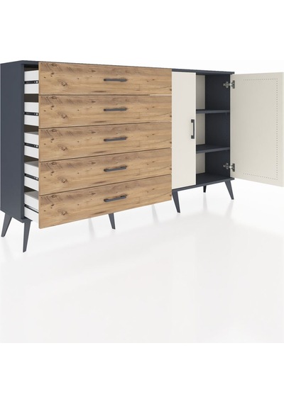 Arges Konsol 2 Raflı 5 Çekmeceli 2 Kapaklı 176x30x99 Antrasit-aytaşı/çam Aytası/atlas Çam - Antrasıt Arges Konsol 2 Raflı 5 Çekmeceli 2 Kapaklı 176x30x99 Antrasit-aytaşı/çam Aytası/atlas Çam - Antrasıt