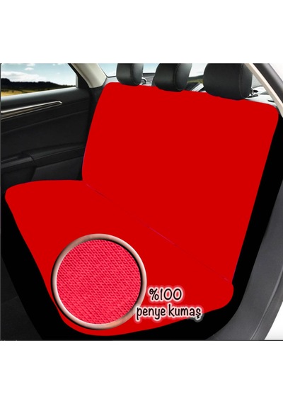 Oto Koltuk Kılıfı Cıtroen C5 Uyumlu %100 Penye 6 Renk Araç Servis Kılıfı Terletmez,yıkanabilir Kırmızı