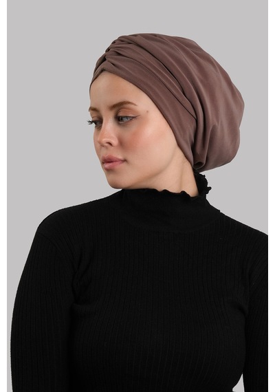 Hürrem Bone Vizon Drapeli Salaş Tesettür Bone Sandy Büzgülü 2315 10