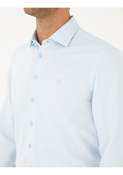 Pierre Cardin Erkek Açık Mavi Gömlek Desenli 50282965-vr003 Açik Mavi