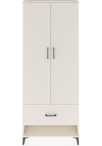 Arges Dolap 4 Raflı Tek Çekmeceli 2 Kapaklı 88x30x221 Aytaşı-... Aytaşı