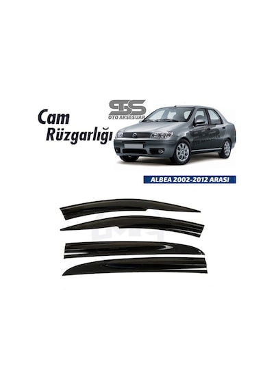 Cam Rüzgarlığı Fiat Albea 2002-2012 Arası Mügen Tip Piano Black Sts Oto Aksesuar