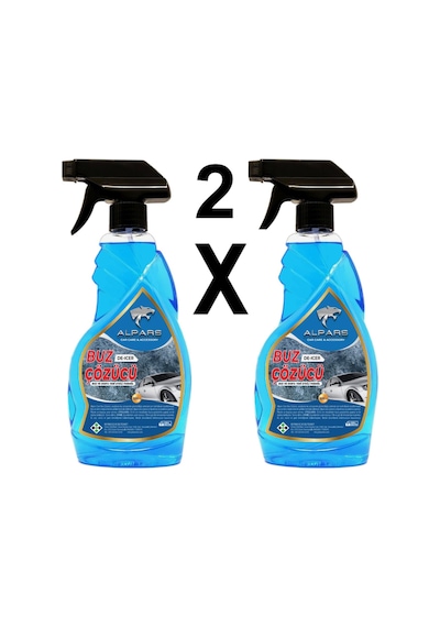 Alpars 2 Adet - Araba Cam Buz Çözücü Sprey Buzlanma Önleyici Görüş Kolaylaştırıcı Cam Sprey 500 Ml