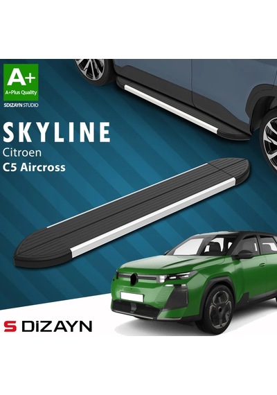 S-dizayn Citroen C5 Aircross 2 Hybrid Benzinli Skyline Aluminyum Yan Basamak 193 Cm 2025 Üzeri A+ Ka