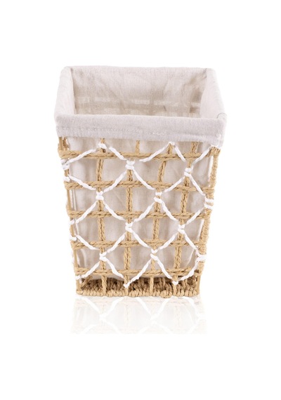 The Mia Braid Hasır Organizer Sepet Krem 25 Cm Spt0121
