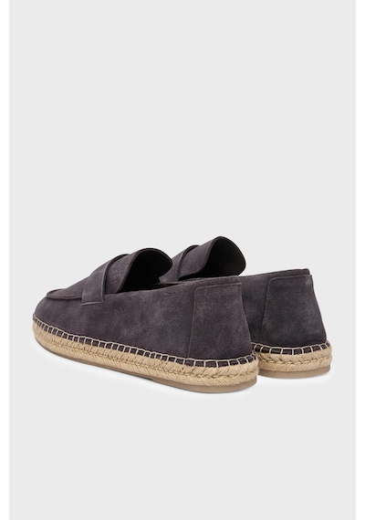 Süet Logo Detaylı Espadril Hm0hm02072ge7 Erkek Espadril Hm0hm02072 Ge7 Kahve