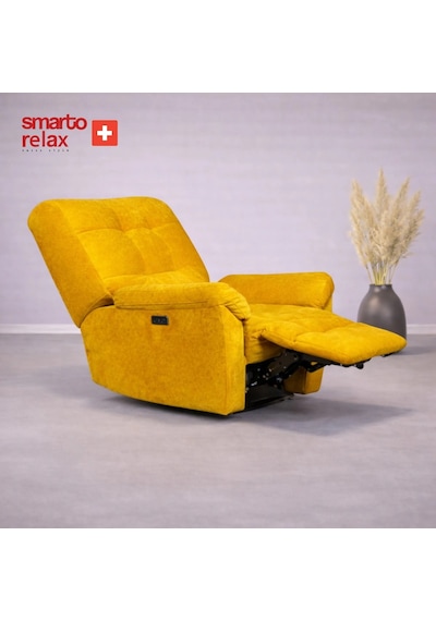 Smarto Relax Porto Comfort Elektrikli Döner Sallanan Tv Koltuğu Kontrol Panel... Sarı