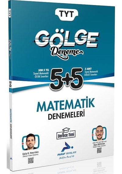 Paraf Yks Tyt Matematik Gölge 5+5 Deneme Paraf Yayınları
