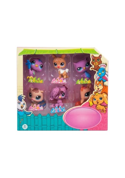Pet Star Little Sevimli Minişler 6'lı Miniş Oyuncak Seti Hayvan Figür ve Aksesuarları 3046A41
