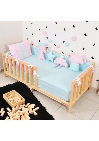 Markaawm Markaawm Montessori Yatak Çocuk Doğal Çam 90X190 Karyola Nil