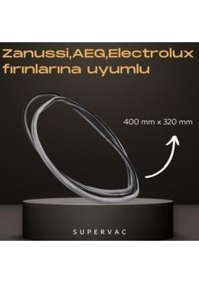Fırın Kapak Contası - Zanussi - Aeg - Electrolux - Zanussi Fırınlar İle Uyumlu, 440 Mm X 320 Mm, Kod 3577343019-3577352010, Fırın Kapak Lastiği