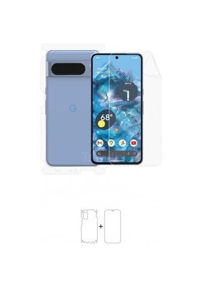 Google Pixel 8 Pro Ön, Arka Ve Yan 360 Derece Tam Kaplama Poliüretan Film