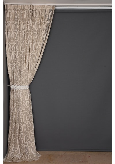 Ay Modeli Vizon Renk Hazır Dikilmiş Pileli Fon Perde 300x260 Cm Ay Modeli Vizon Renk Hazır Dikilmiş Pileli Fon Perde 300x260 Cm