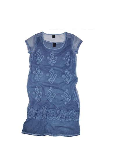 Bulalgiy Kadın Mavi Dantelli Elbise - Bga003794ts-mavi Mavi