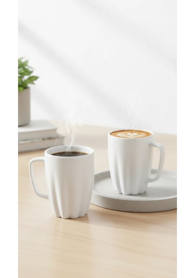 Kahve Dünyası Özel Tasarım Kupa Filtre Kahve Bardağı 250 Ml 2-adet Renkli