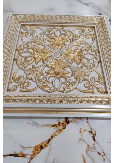 Diecor Led Döşenebilir Asma Tavan Uyumlu 60x60 Dekoratif Tavan Paneli Bronz 60 X 60 Model:xa290