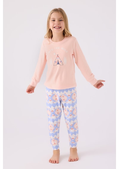 Arnetta Kız Çocuk Pembe Pijama Takımı Ar3097-c-v2 Pembe