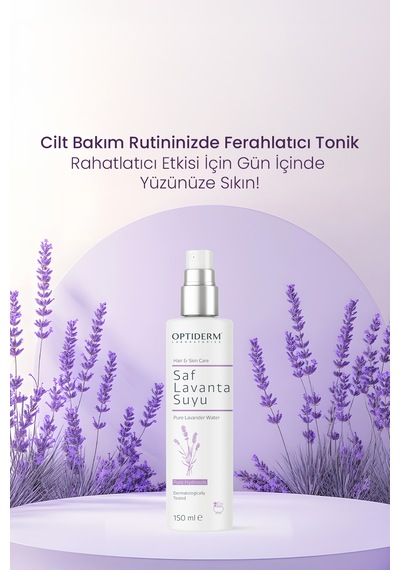 Optiderm Lavanta Suyu Canlandırıcı Ve Besleyici Tonik %100 Doğal
