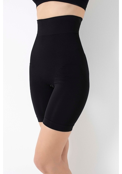 Anıl Lingerie 2541s Toparlayıcı Dikişsiz Kısa Paçalı Yüksek Bel Şort Korse Siyah