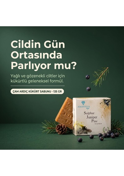 Lexroo Çam Ardıç Katranlı Kükürt Sabunu