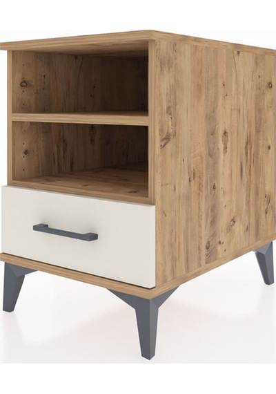 Kronos Komodin 2 Raflı Tek Çekmeceli 44x59x64 Çam-aytaşı Çam